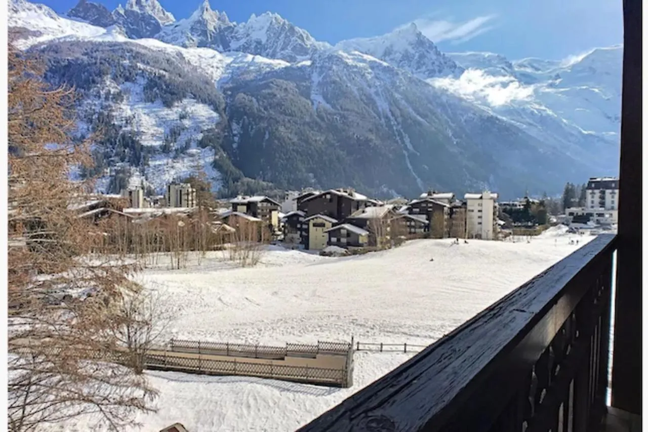 شقة شامونكس  في Superb Apt Chalet Style At The Foot Of The Slopes