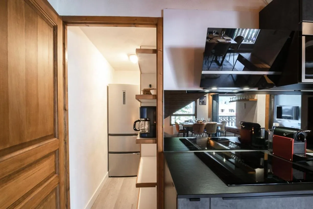 شقة شامونكس  في Superb Apt Chalet Style At The Foot Of The Slopes