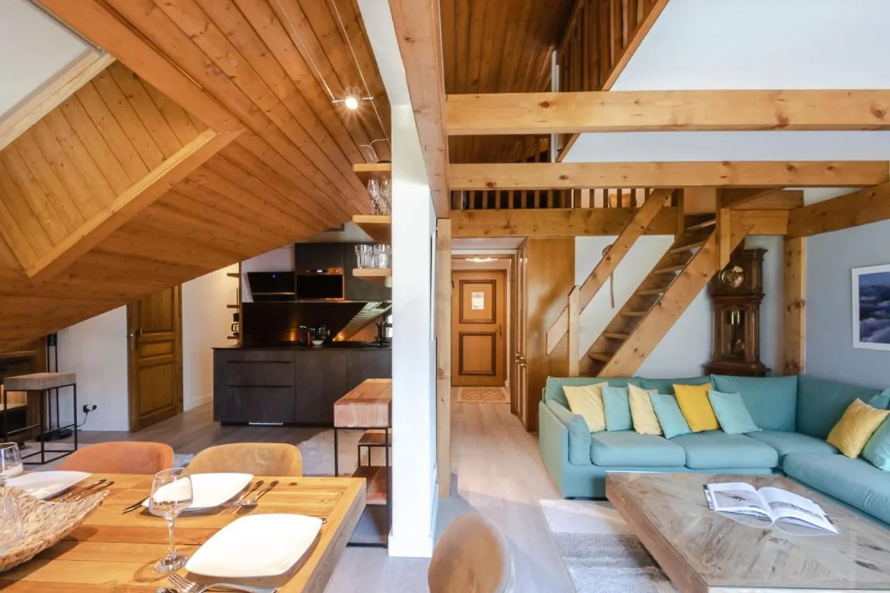 شقة شامونكس  في Superb Apt Chalet Style At The Foot Of The Slopes 0*,  فرنسا