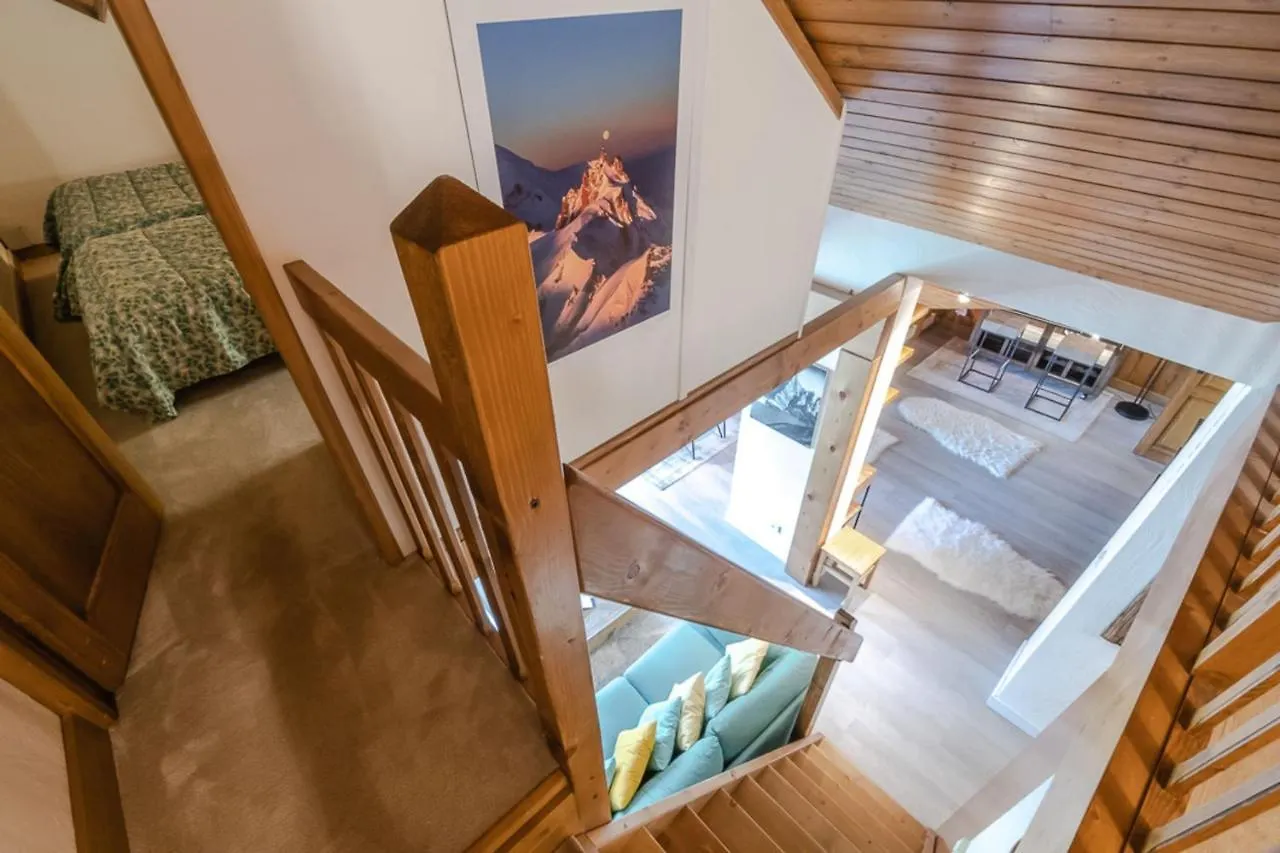 شقة شامونكس  في Superb Apt Chalet Style At The Foot Of The Slopes